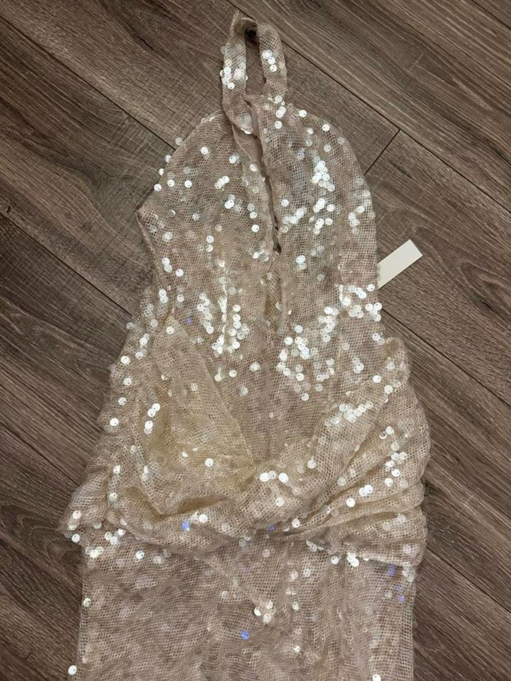 For Love & Lemons SYDNEY SEQUIN MAXI DRESS Size small NWT - Picture 9 of 13